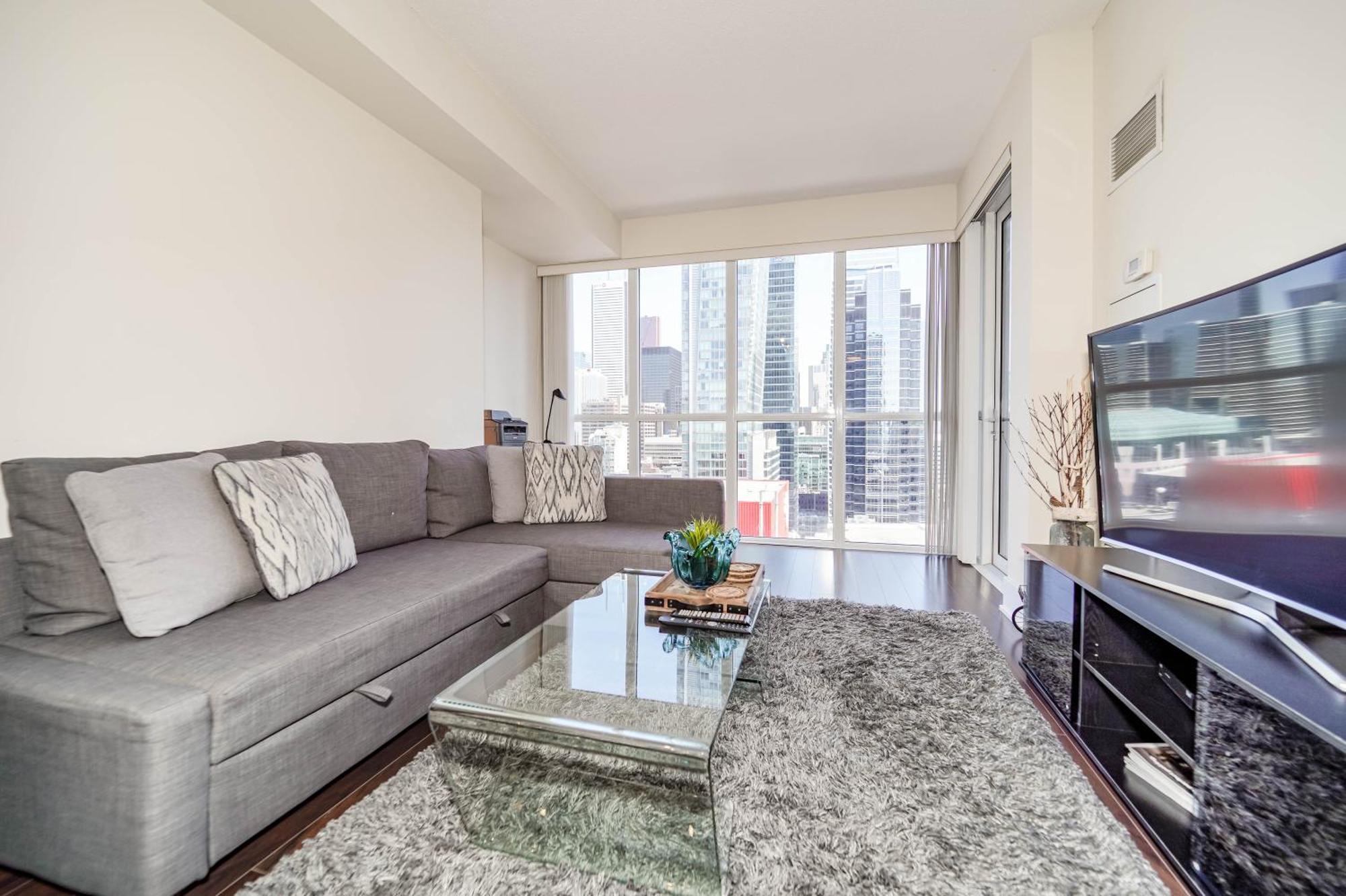Chol Furnished Suites Heart Of Downtown Toronto, 2 Beds, Free Parking, Cn Tower View 外观 照片