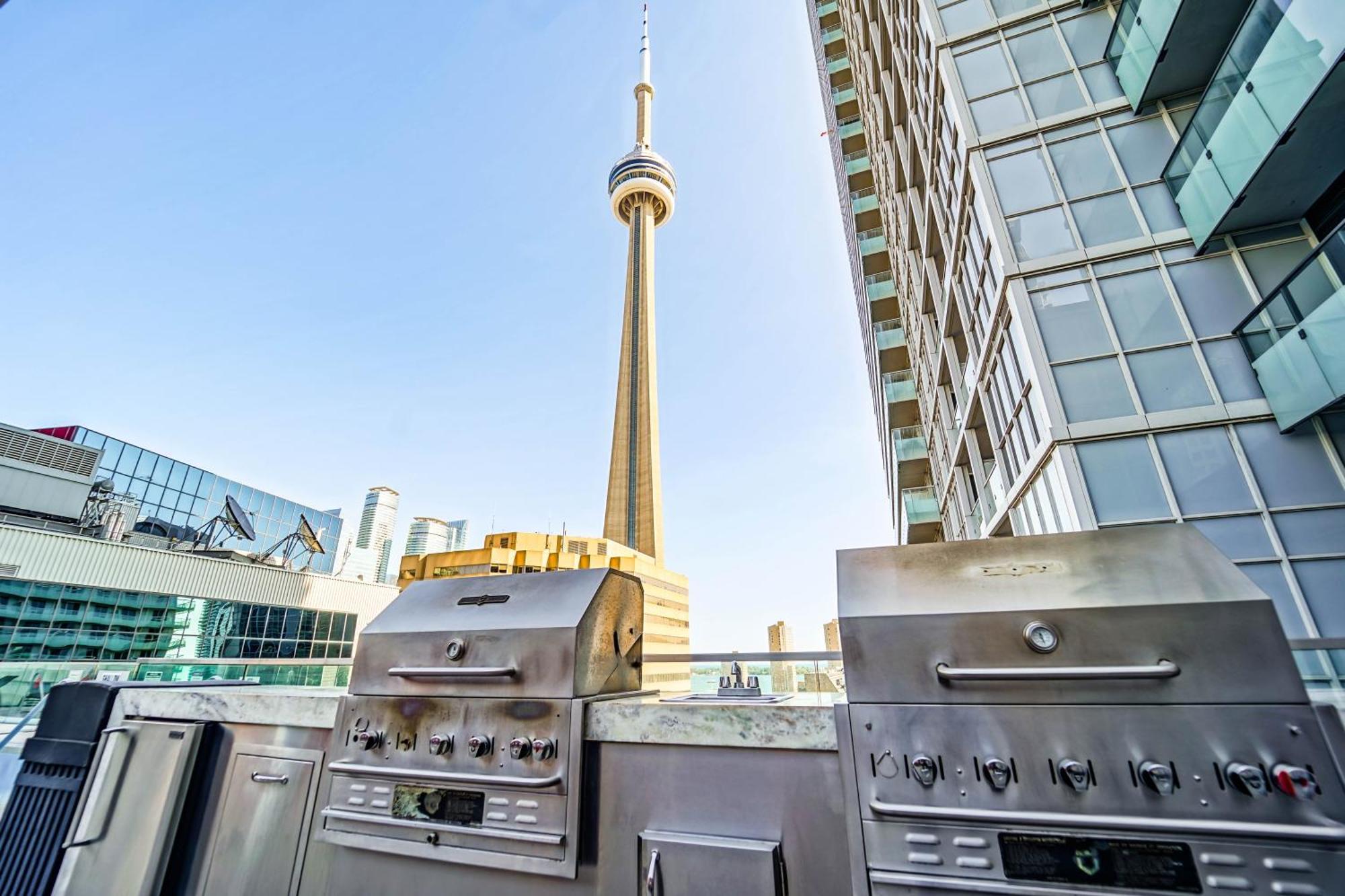 Chol Furnished Suites Heart Of Downtown Toronto, 2 Beds, Free Parking, Cn Tower View 外观 照片