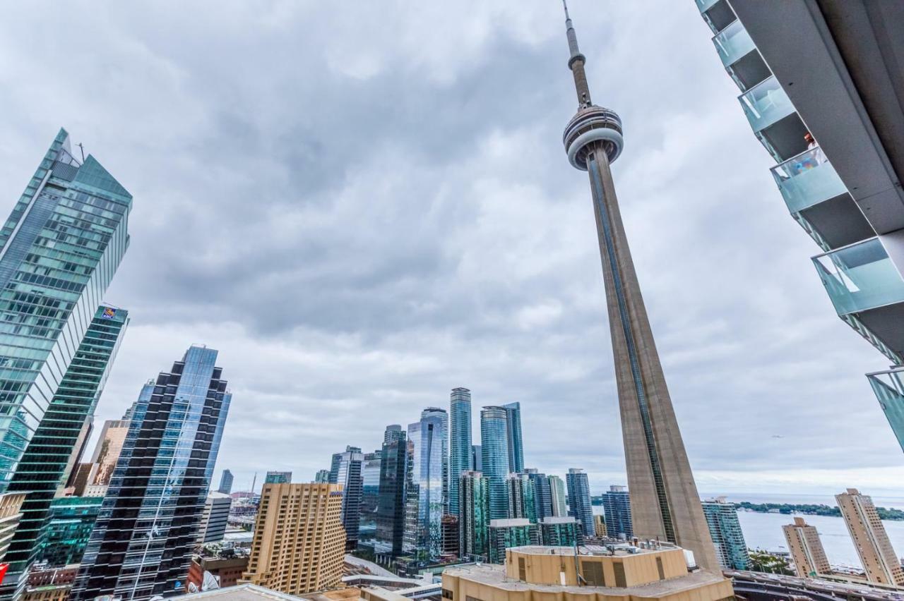 Chol Furnished Suites Heart Of Downtown Toronto, 2 Beds, Free Parking, Cn Tower View 外观 照片